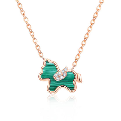 Emerald Canine Necklace